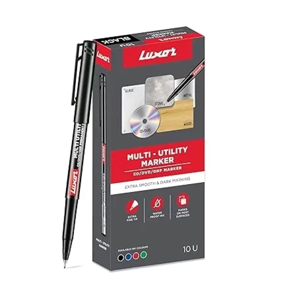 Luxor OHP/CD/DVD Marker (10 Nos./Box)