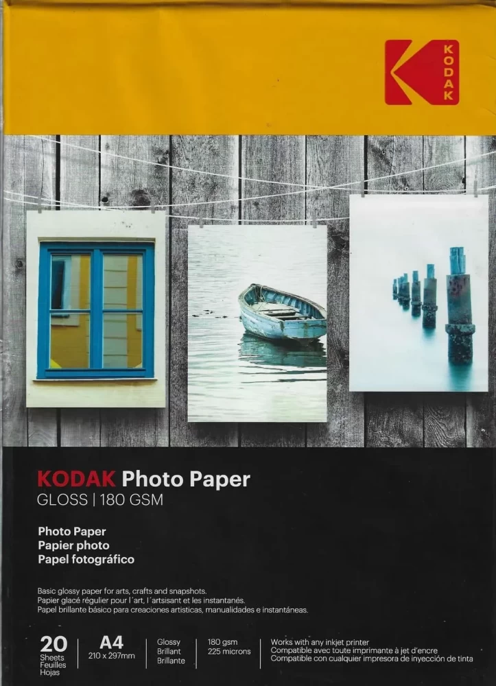 KODAK Picture Paper 180 GSM A4 (20 Sheet/RIM)
