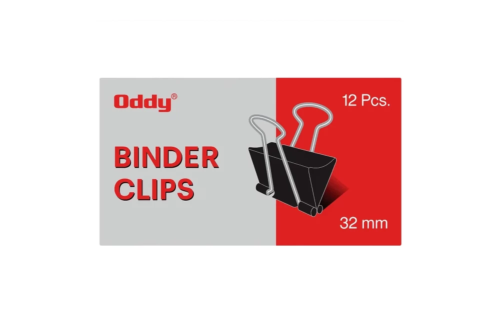 Oddy Binder Clips 32 mm (12 Nos./Box)