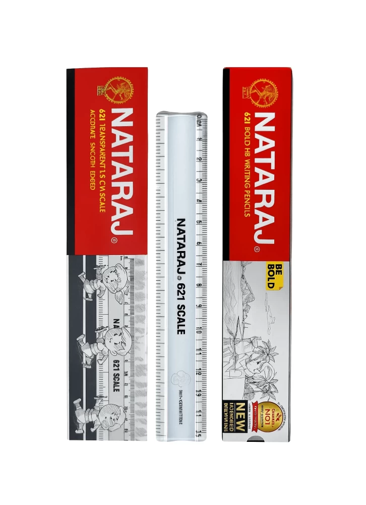 Nataraj 621 Scale, 30 cm 10 Nos.