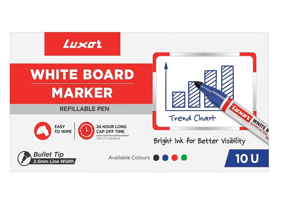 Luxor Whiteboard Marker Pen 10 Pc./Box