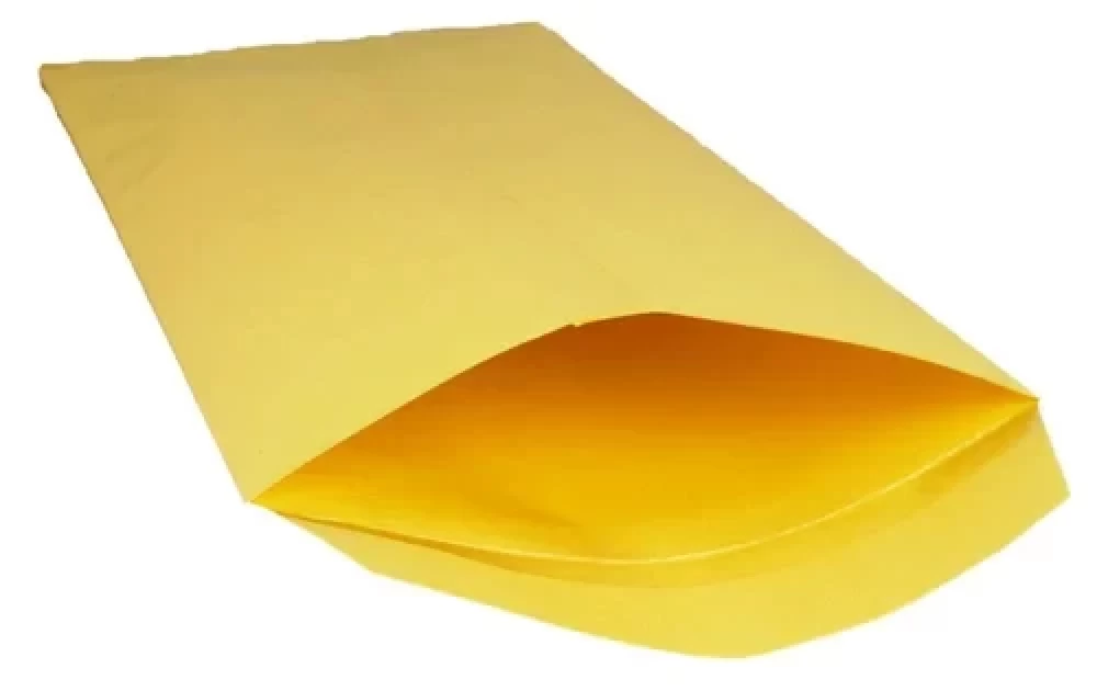 12 Inch x 6 inch Laminated Envelope Yellow