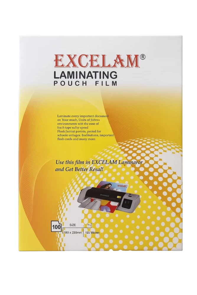 Lamination Pouch 180x230mm 125 Mic (100 Sheets/ RIM)