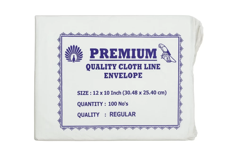 Cloth Line Envelope 12X10 Inch
